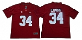 Alabama Crimson Tide 34 Damien Harris Red Nike College Football Jersey,baseball caps,new era cap wholesale,wholesale hats